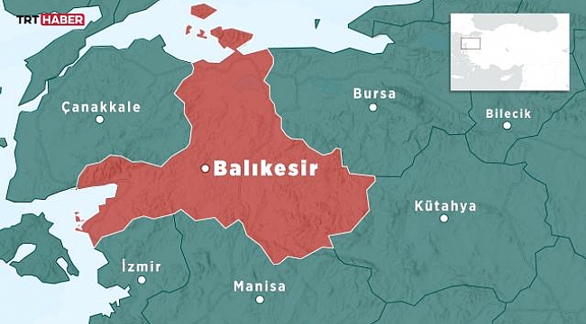Balıkesir&#039;de 4,4 büyüklüğünde deprem