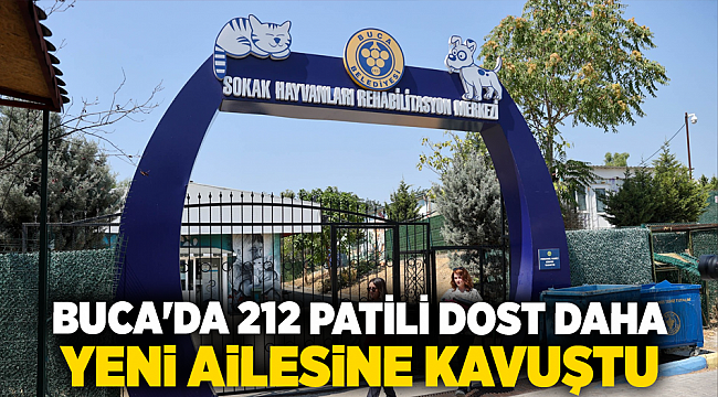 Buca&#039;da 212 patili dost daha yeni ailesine kavuştu