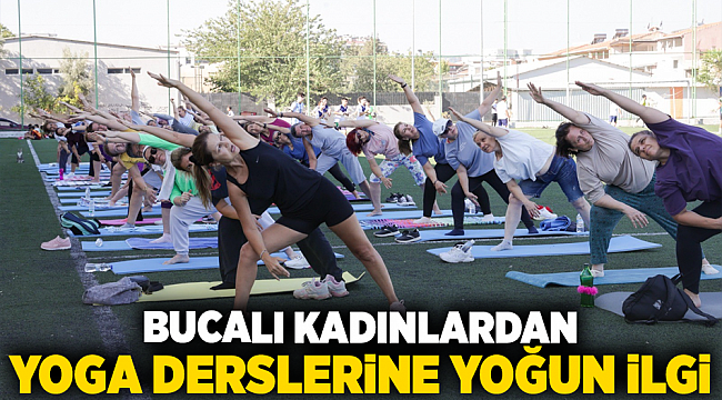 Bucalı kadınlardan yoga derslerine yoğun ilgi