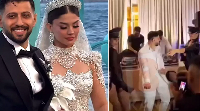 Burak Bulut ve Eda Sakız&#039;ın düğününde yok yok! Kırbaçlı after parti şok etti