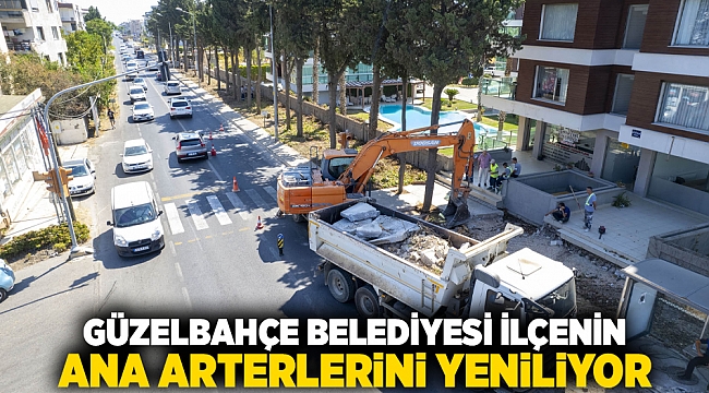 Güzelbahçe Belediyesi İlçenin Ana Arterlerini Yeniliyor