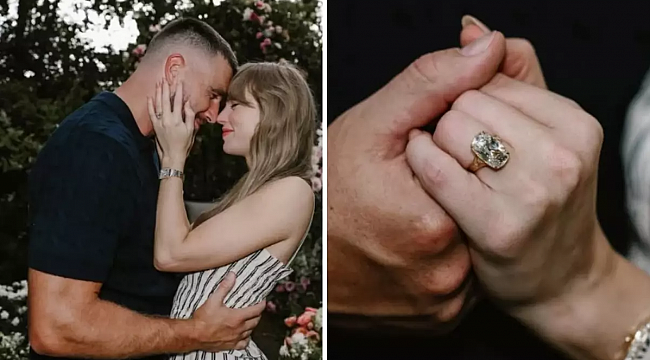 İki yıllık aşk mutlu sonla taçlandı: Taylor Swift ve Travis Kelce nişanlandı