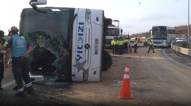Kuzey Marmara Otoyolu'nda yolcu otobüsü devrildi: 3 ölü, 20 yaralı