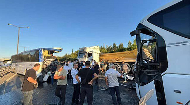 TEM Otoyolu'nda zincirleme kaza: 1 ölü, 16 yaralı