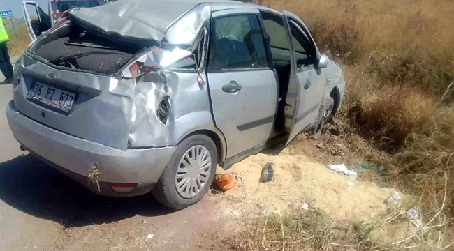 Afyonkarahisar&#039;da Otomobil Devrildi: 4 Yaralı