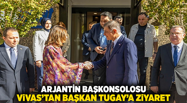 Arjantin Başkonsolosu Vivas’tan Başkan Tugay’a ziyaret