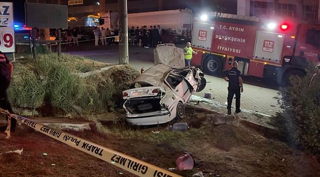 Aydın&#039;da 3 araç birbirine girdi: 1 ölü, 5 yaralı