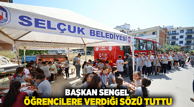 Başkan Sengel öğrencilere verdiği sözü tuttu