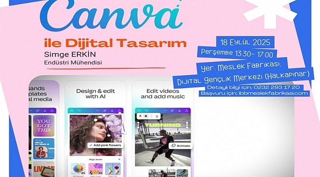 Dijital Gençlik Merkezi&#039;nde &quot;Canva&quot; eğitimi başlıyor