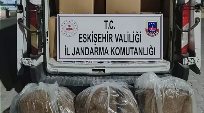 Eskişehir&#039;de 1 Ton 125 Kilogram Kaçak Tütün Ele Geçirildi