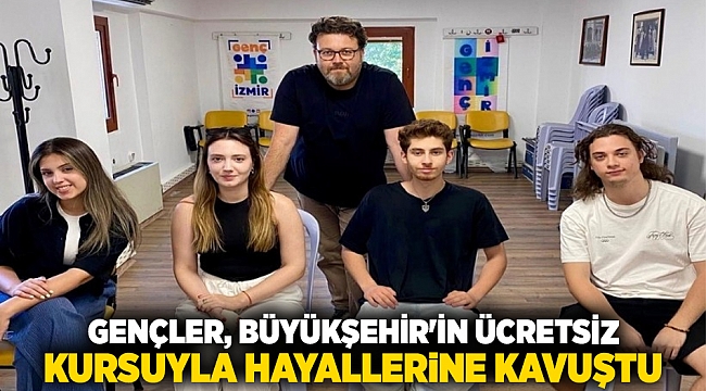 Gençler, Büyükşehir&#039;in ücretsiz kursuyla hayallerine kavuştu