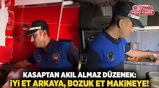 Kasaptan akıl almaz düzenek: İyi et arkaya, bozuk et makineye!