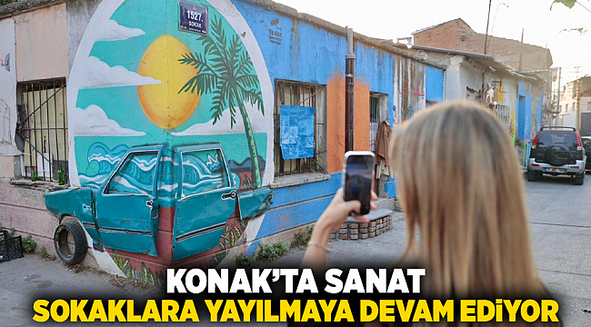 Konak’ta sanat sokaklara yayılmaya devam ediyor