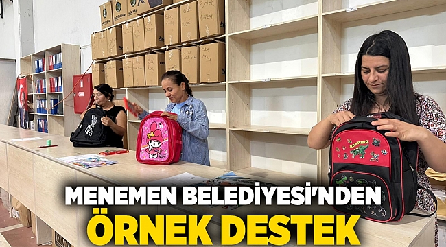 Menemen Belediyesi&#039;nden örnek destek