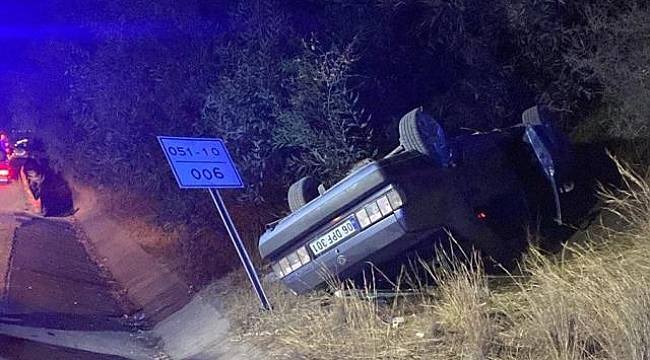 Mersin&#039;de otomobil devrildi: 1 ölü