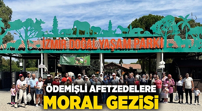 Ödemişli afetzedelere moral gezisi