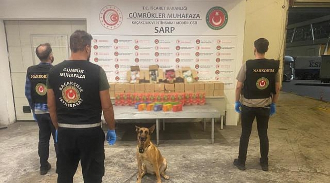 Sarp Sınır Kapısı ve İstanbul'da 601 kilogram uyuşturucu ele geçirildi
