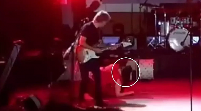 Tuğçe Kandemir sahnede talihsiz kaza yaşadı