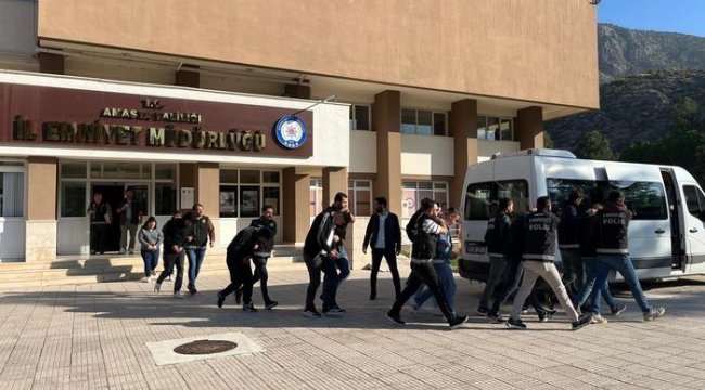 Amasya&#039;da uyuşturucu operasyonunda 9 tutuklama