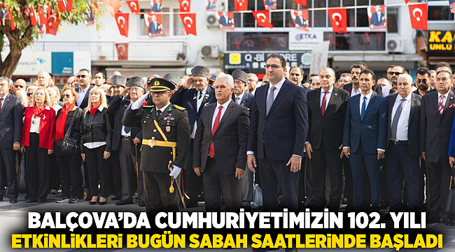 Balçova’da Cumhuriyetimizin 102. yılı etkinlikleri bugün sabah saatlerinde başladı.