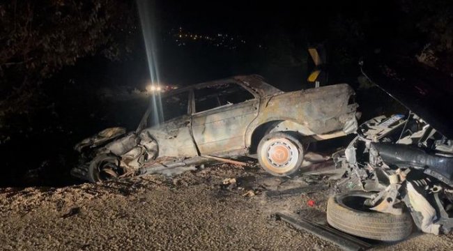 Bursa’da korkunç kaza: Araç alev aldı, yangın ormana sıçradı