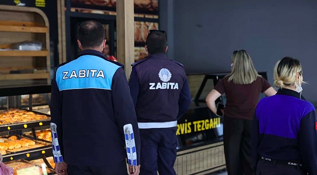 Çeşme Belediyesi Zabıta ekiplerinden fırınlara hijyen denetimi