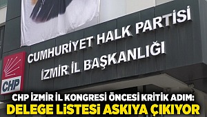 CHP İzmir İl Kongresi öncesi kritik adım: Delege listesi askıya çıkıyor