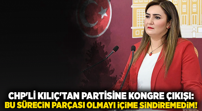 CHP'li Kılıç'tan partisine kongre çıkışı: Bu sürecin parçası olmayı içime sindiremedim!
