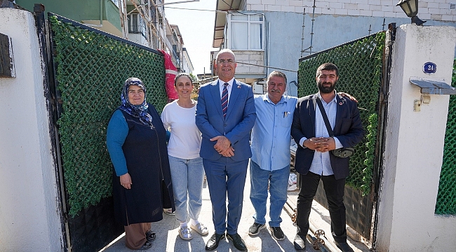 Gaziemir Belediyesi’nden yangında zarar gören evlere yardım eli