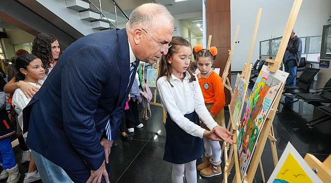 Gaziemirli çocuklar su krizine dikkat çekti