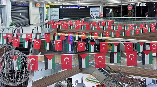 İstanbul&#039;da bazı AVM&#039;lerdeki mağazalardan Gazze&#039;ye destek