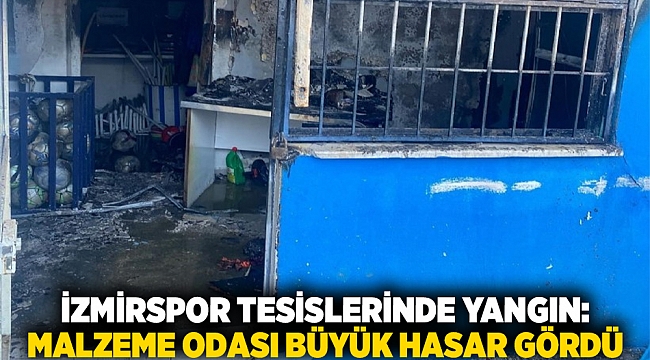 İzmirspor Tesislerinde Yangın: Malzeme Odası Büyük Hasar Gördü