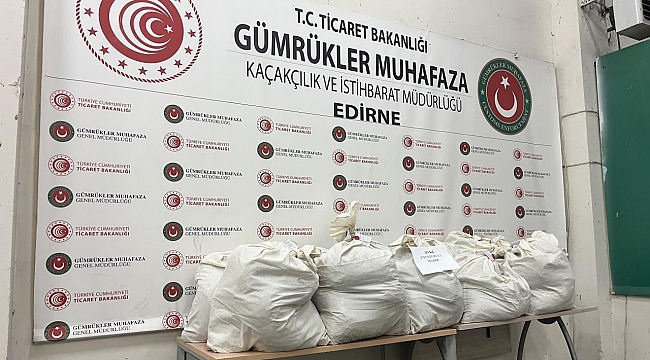 Kapıkule&#039;de tır dorsesine gizlenmiş 113 kilogram uyuşturucu ele geçirildi