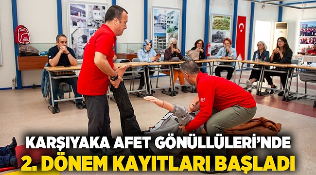 Karşıyaka Afet Gönüllüleri’nde 2. dönem kayıtları başladı