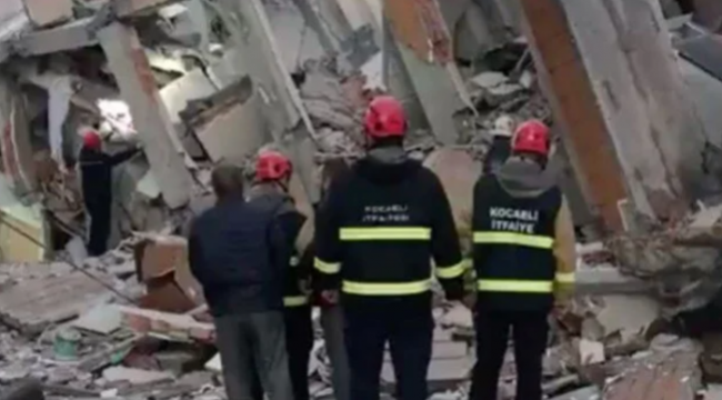 Kocaeli Gebze'de 7 katlı bina çöktü! Ekipler bölgede, enkaz altında kalanlar var