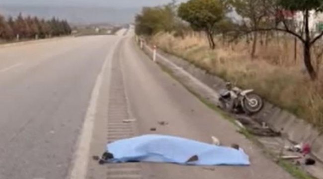 Manisa'da trafik kazası! Motosiklet sürücüsü hayatını kaybetti