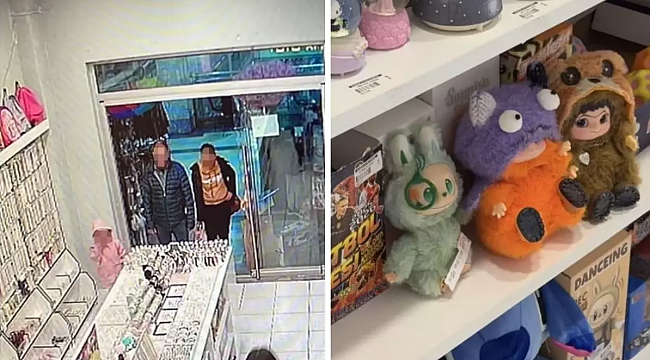 Popüler oyuncak çılgınlığı hırsızlığa dönüştü! O anlar kameraya yansıdı
