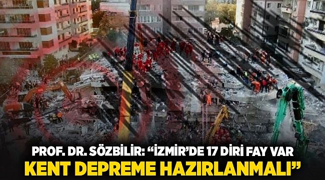 Prof. Dr. Sözbilir: “İzmir’de 17 diri fay var, kent depreme hazırlanmalı”