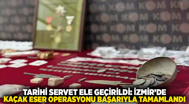 Tarihi Servet Ele Geçirildi: İzmir’de Kaçak Eser Operasyonu Başarıyla Tamamlandı