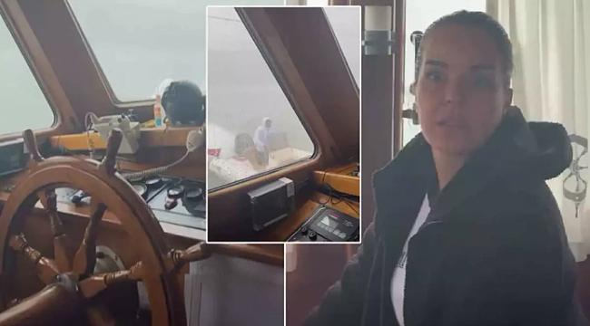 Teknede korku dolu anlar! Yaşadığı panik Bengü&#039;nün yüzüne yansıdı