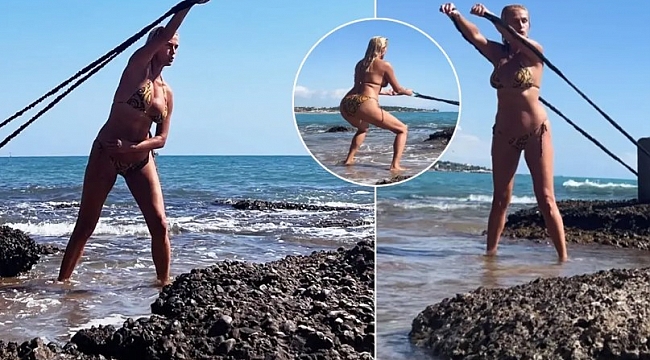 Tuğba Özay'dan disiplin dersi: Sabahın ilk ışıklarında antrenman