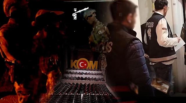 41 ilde silah ve mühimmat kaçakçılarına operasyon: 135 gözaltı
