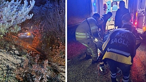 Alkollü sürücünün kullandığı araç şarampole yuvarlandı: 1 yaralı