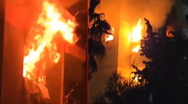 Antalya&#039;da korku dolu anlar! 15 katlı binada yangın çıktı