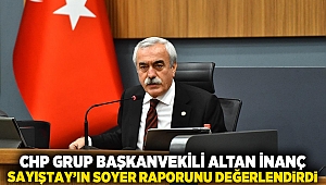 CHP Grup Başkanvekili Altan İnanç, Sayıştay’ın Soyer raporunu değerlendirdi
