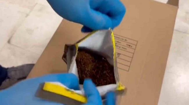 Durdurulan tırda piyasa değeri 7 milyon TL olan sahte tütün ürünleri ele geçirildi