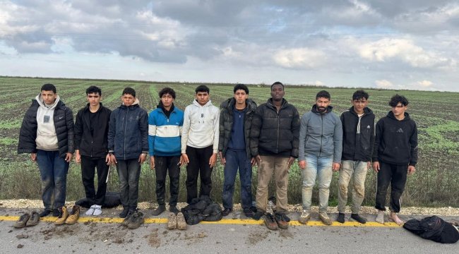 Edirne’de 10 kaçak göçmen yakalandı