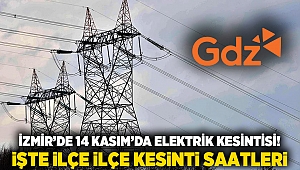 İzmir’de 14 Kasım’da Elektrik Kesintisi! İşte İlçe İlçe Kesinti Saatleri