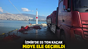 İzmir'de 55 ton kaçak midye ele geçirildi