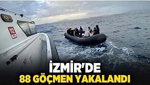 İzmir'de 88 göçmen yakalandı